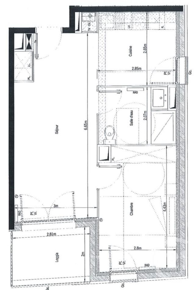 Appartement T2 à louer - 2 pièces - 45.48 m2 - BEGLES - 33 - AQUITAINE - Century 21 Talent Immobilier